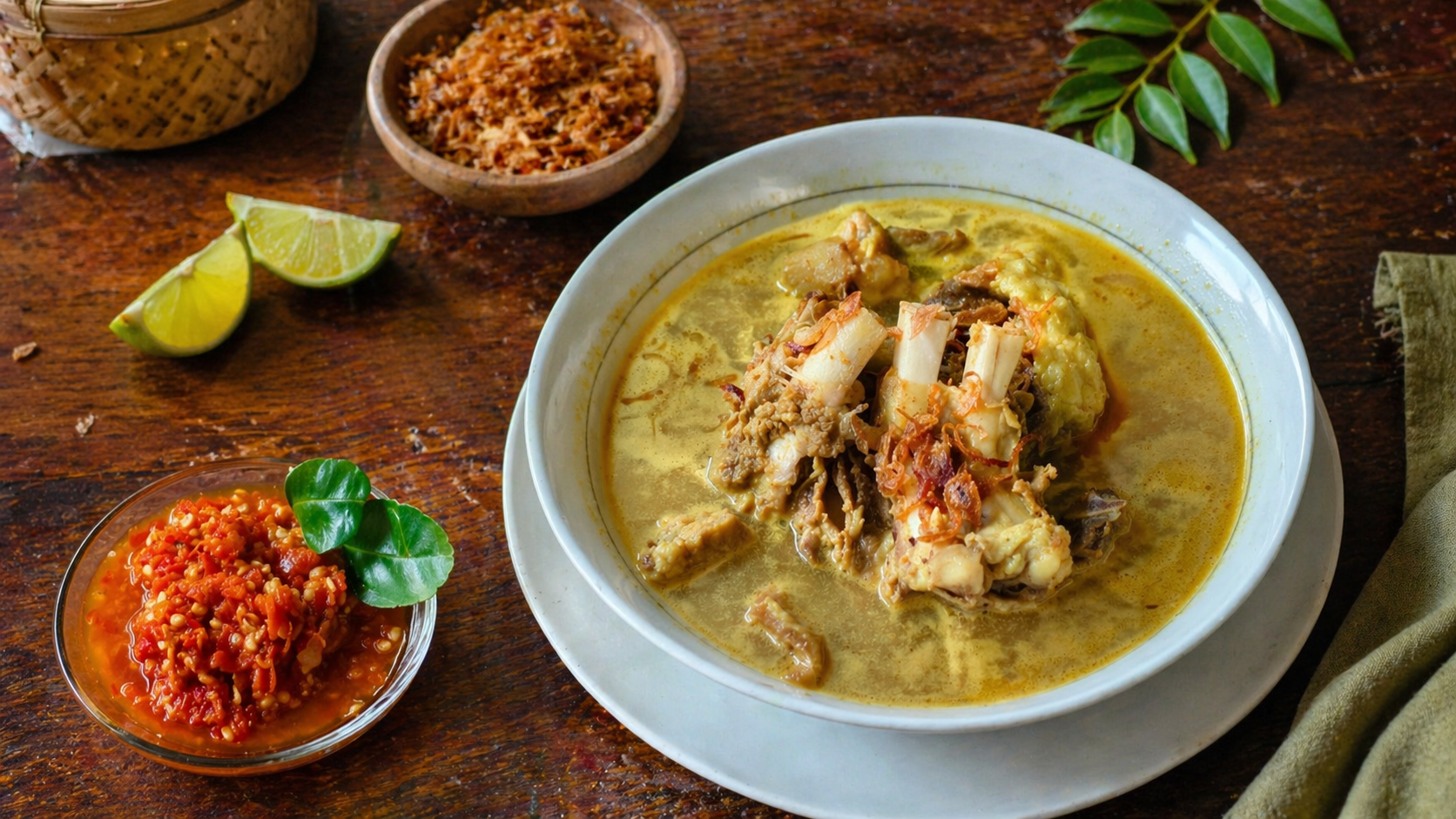 Gule Kambing H. Faqih 1 dengan kuah medok kaya rempah